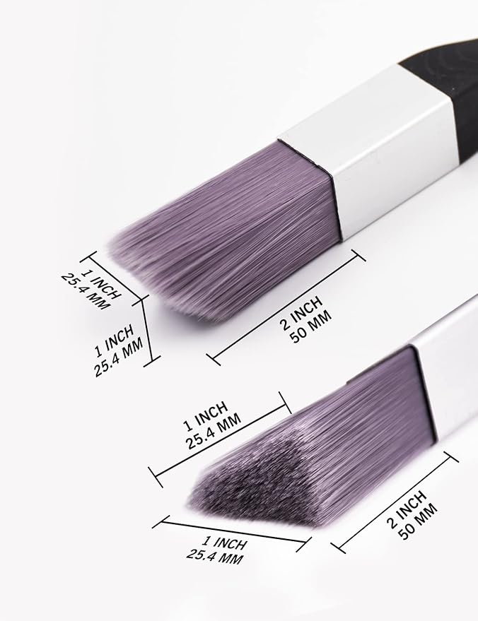 ROLLINGDOG Trim Paint Brush, Edging Paint Brushes for Trim 2PC - Ideal for Precision Painting, Corner Painting, Leaving A Straight Edge.