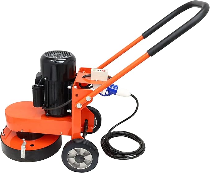 INTSUPERMAI Concrete Floor Polisher Hand-push Cement Ground Grinder Concrete Polishing Machine Floor for Concrete Epoxy Terrazzo Ground Floor Polishing Machine for Restore New and Old Ground 220V