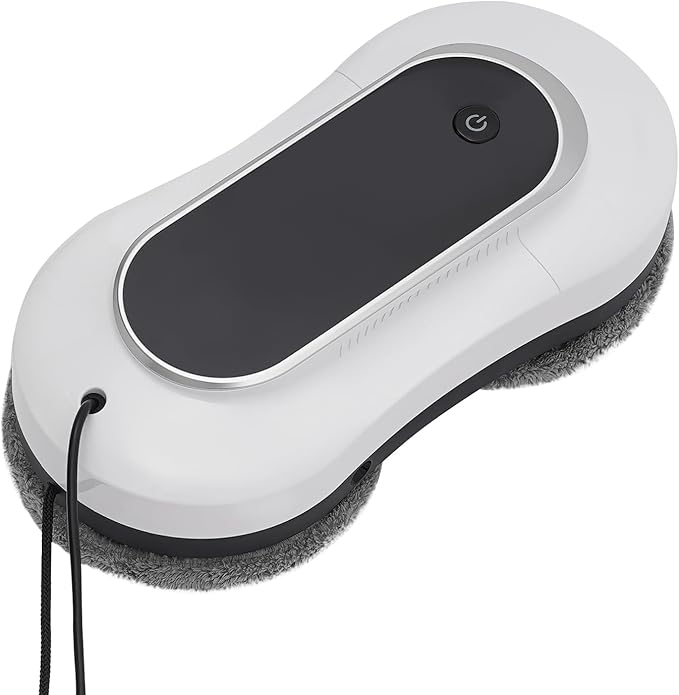 Window Cleaner Robot W/Remote Control, Dual Direction Auto-Spray Smart Window Cleaner, White Smart Glass Cleaning Robot, Window Washer Robot, Automatic Smart Robot Cleaner for Windows, Mirrors, Tiles