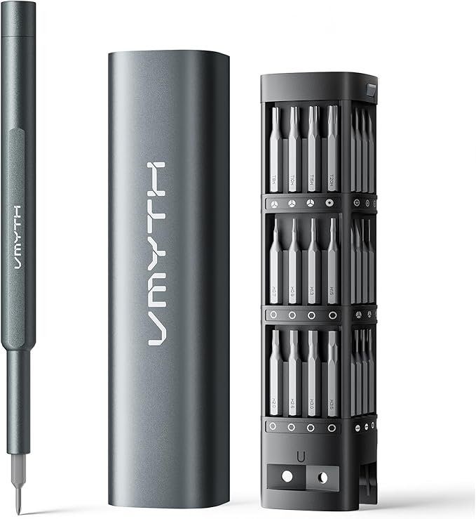 46 in 1 Small Precision Screwdriver Set, Magnetic Electronics Repair Tool Kit with Pop-Up Case, S2 Steel Bits, Mini Torx Star Screwdriver for Computer, Laptop, iPhone, Watch, Glasses, Switch