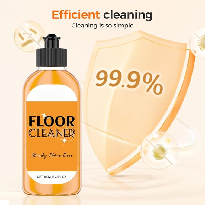 Powerful Stain Removing Floor Cleaner - All-Surface Acid Free Concentrated Formula Enzyme Floor Cleaner for Mopping & Spraying Hardwood, Tile, Vinyl & Laminate Floors | Pet-Safe & Streak-Free (2PCS)
