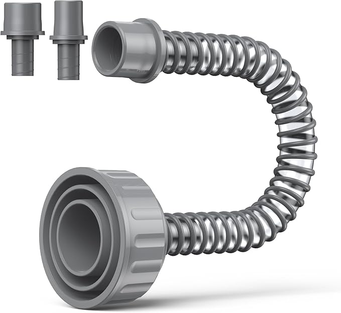 AC Drain Line Cleaner, A/C Condensate Drain Line Cleaner Adapter, hvac tools, Universal Fit AC Drain Line Unclogger, Compatiable With Most PVC Pipe Sizes, Easy To Use, Grey