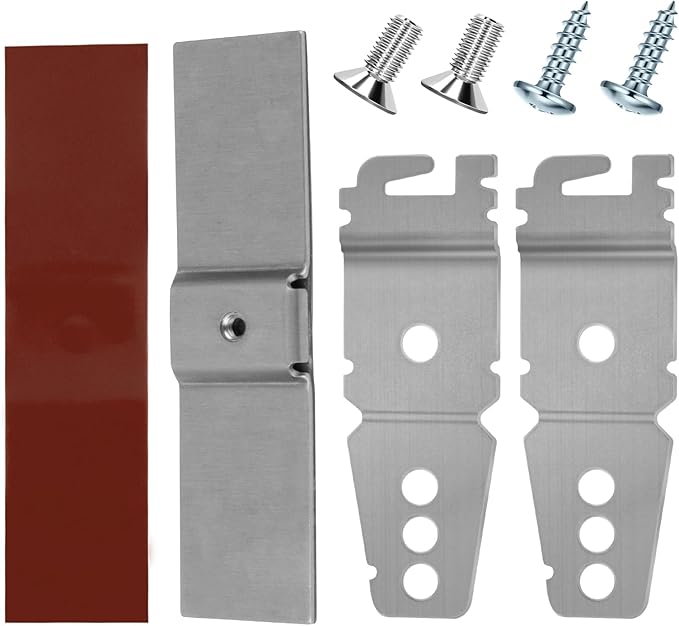 Granite Counter Mounting Bracket 2 Pack and 8269145 Undercounter Dishwasher Bracket 2 Pack Compatible With Most Brand Dishwashers WP8269145, AP6012289, PS11745496 (Comes With Screws)