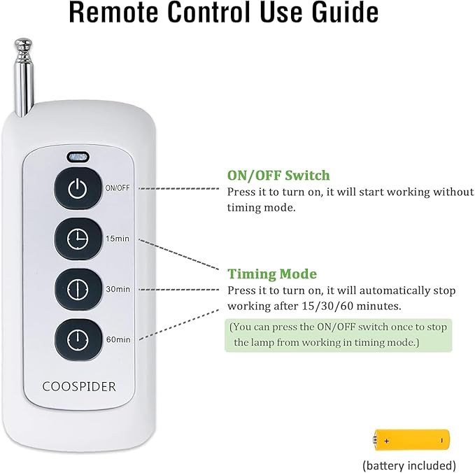 36Watts UV Sanitizer Lamp 2pack 72w with Remote Control Powerful Ozone UVC Light with E26 Base for Basement/Bedroom/Kitchen/Office/Storehouse/Car, 3-Gear Timer 110V