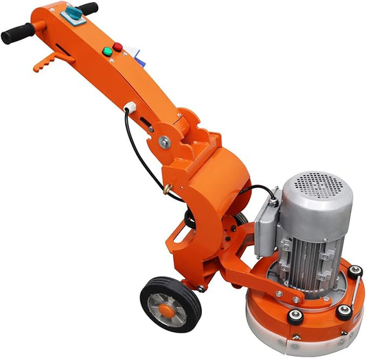 Electric Concrete Grinder Floor Edge Polishing Machine with Foldable Arms for Epoxy Terrazzo Marble Ground 220V 3KW