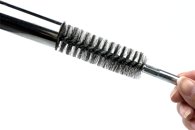 6pcs Pipe Cleaning Brush Set Stainless Steel Bristles, Stainless Steel Pipe Brush for Auto Parts,Bottles, Tubes, Etc.(4/5" 20mm)
