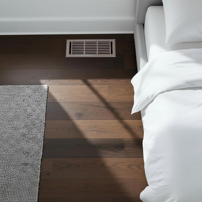 EMPIRE REGISTER CO Linear Design, Heavy Duty Floor Vent Covers, Metal Damper Attached. Vent Covers for Floor only. (Floor, Antique Copper, 4 x 12 inch (Pack of 1))