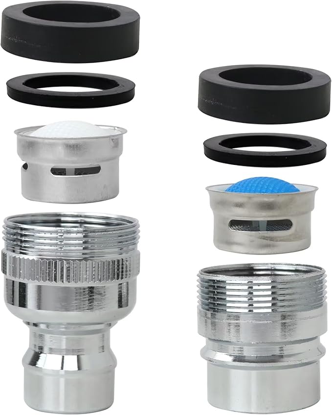New Dishwasher Faucet Adapter Connector Attachment Fit for Frigidaire Kenmore LG GE Maytag Portable Dishwasher/Washing Machine to Sink -2 Pack
