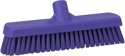 Vikan 70608 Brush,Wall/Floor Scrub,Stiff,12",PP/PBT,Purple