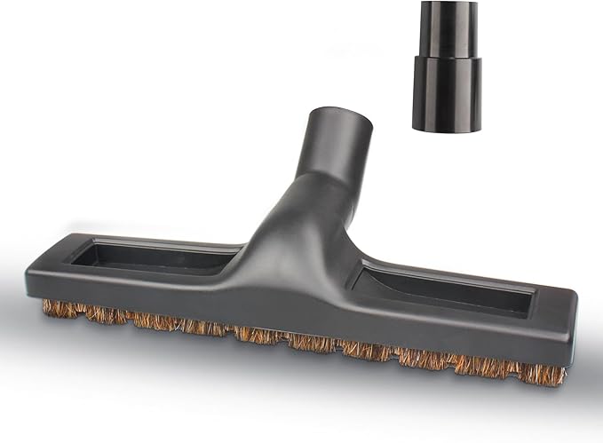 Upgraded Universal 1 1/4 inch(32mm) Vacuum attachments & brushes for Shark Vacuum brush - 360° Swivel 12” Wide Hardwood Brush & Adapter Vacuum Floor Brush with Horse Hair Attachments for Shark Vacuums