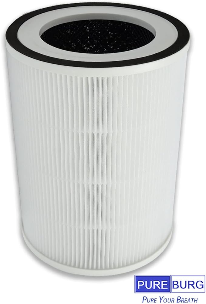 PUREBURG Replacement Filters Compatible with Sensibo Pure Air Purifier, 2-Pack H13 HEPA Activated Carbon 2-IN-1 4-Stage Filtratio Air Clean