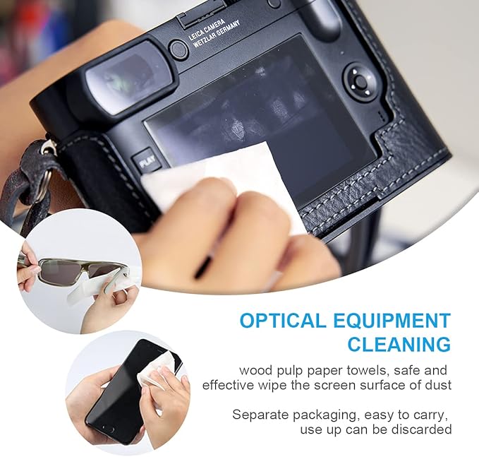 VSGO Professional Camera Lens Cleaning Kit for Canon, Nikon, Sony, Pentax DSLR Lenses - Includes Lens Pen, Air Blower, and Fluid (Blue)