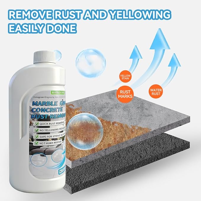 Rust Stain Remover Marble Cleaner Tile Rust Remover Granite Care Agent Stone Care Agent - Powerful and Effective in Removing Rust From Granite, Tile and Marble (500g)
