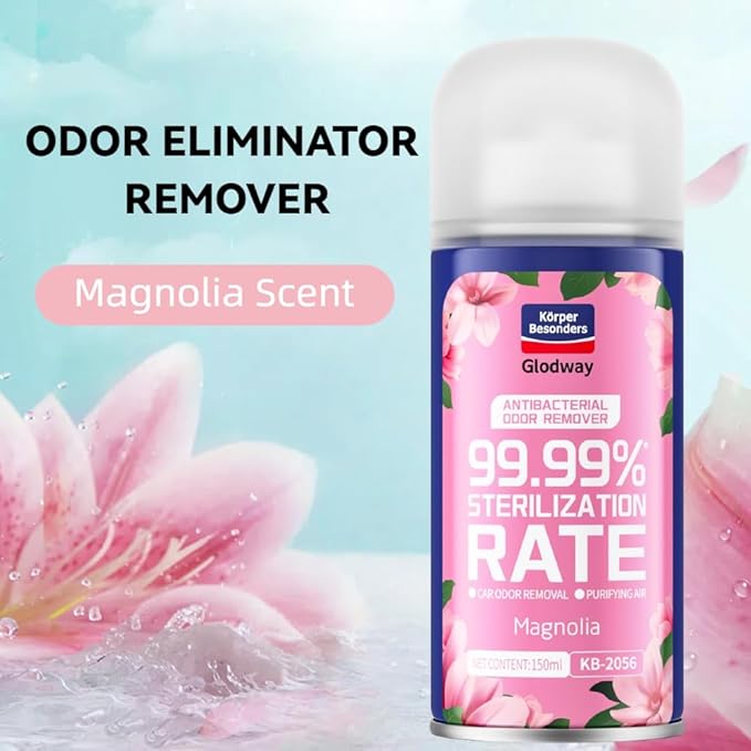 Glodway Air Refresher,Odor Eliminator Remover Spray,Odor Remover,Long-Lasting Scent For Home,Couch,Mattress,Furniture, bathroom,Fabrics & Trash,6 Ounce,Magnolia,Tropical Flavor,4 Pack