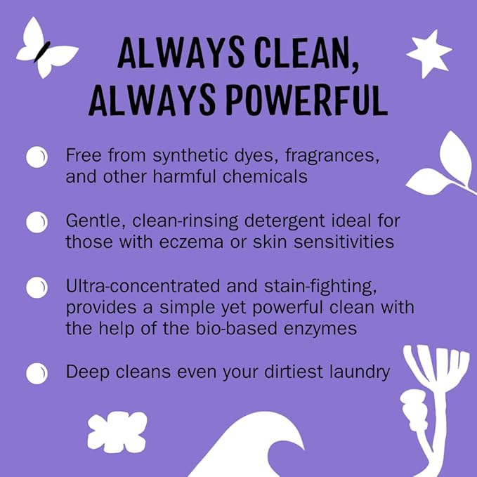 Molly's Suds Liquid Laundry Detergent | Clean Laundry Detergent Soap for Sensitive Skin | 2x Concentrated, High Efficiency (HE) (Lavender - 200 Loads) (Pack of 2)