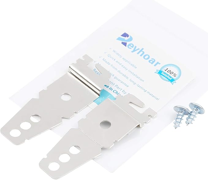 Reyhoar 2 Pack 8269145 Undercounter Dishwasher Upper Mounting Bracket Replacement with Screws Compatible with Whirlpool & KitchenAid Dishwashers, Replaces WP8269145 AP3039168 PS393134