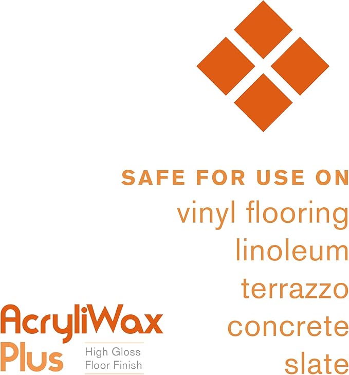 Acryliwax Plus High Gloss Commercial Floor Finish & Wax - Case of 4 Gallons…