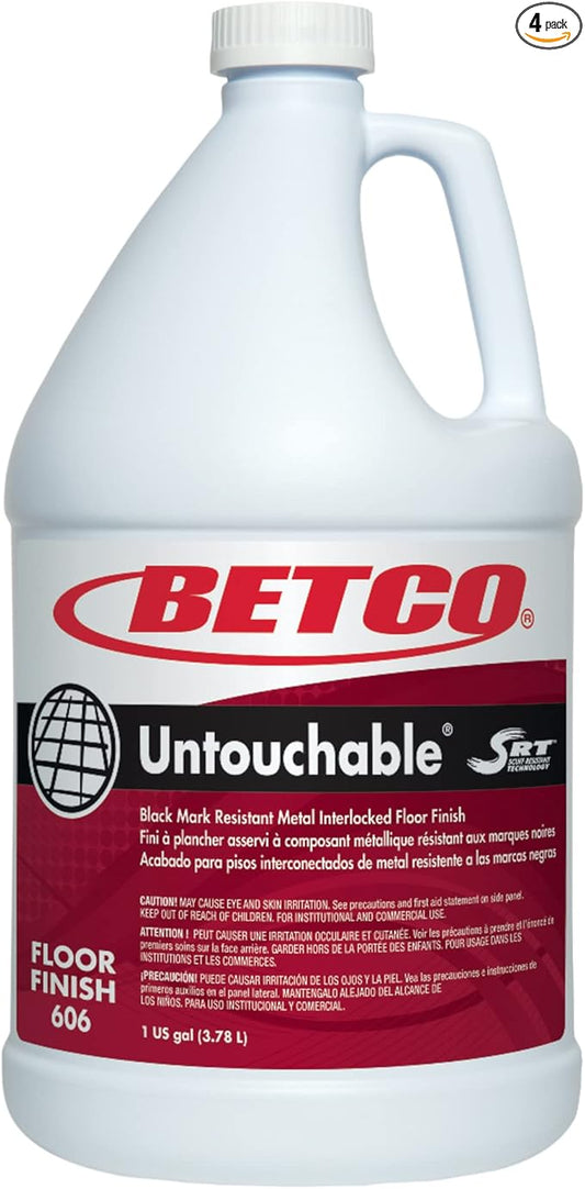 Betco® Untouchable With SRT Floor Finish, 1-Gallon, Pack Of 4
