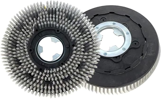 Universal 1 Piece Commercial 15 Inch Diameter Rotary Scrub Brush Fit for 15 Inch Floor Scrubber Machine(38CM)