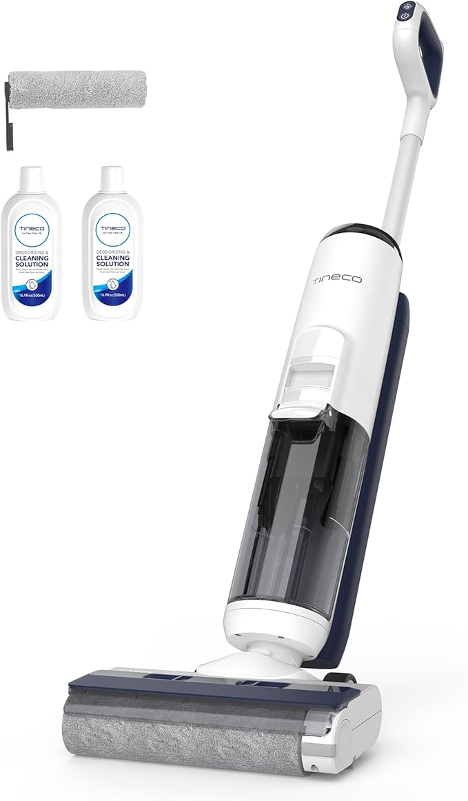 Tineco iFLOOR 5 Breeze Complete Wet Dry Vacuum Cordless Floor Washer, One-Step Cleaning for Hard Floors, Edge Clean, Auto Self-Cleaning, Lightweight & Cordless Design