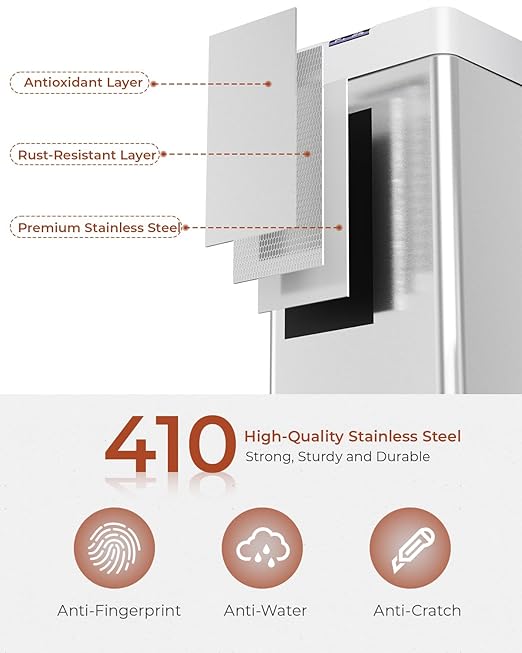TLSUNNY 18.5 Gallon Motion Sensor Trash Can,Touchless Automatic Garbage Can,Brushed Stainless Steel Smart Bin,with Bag Holder,Soft Close Lid,for Kitchen,Office,RV,Bedroom,Living Room (Silver, 70L)