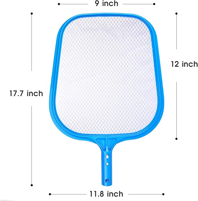 New Diamond Netting Fine Mesh Pool Skimmer Net for Hot Tub Spa Handy Leaf Skimmer for Pools Fit with Standard Size 1-1/4'' Pole