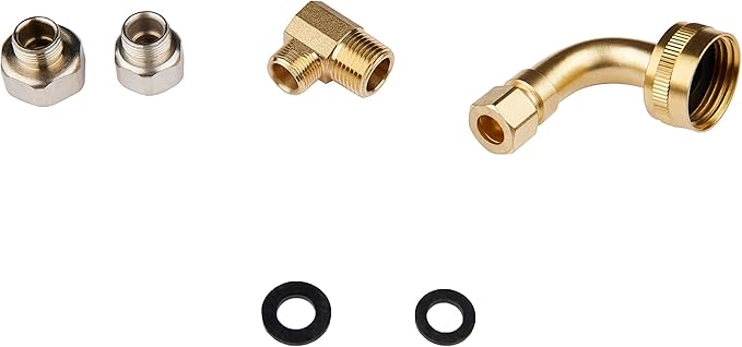 EFIELD 6 Ft Universal Dishwasher Installation Kit-Stainless Steel Dishwasher Supply Line with Compression Connection,(HOSE014)