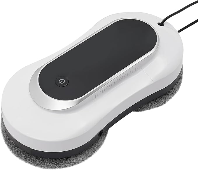 Window Cleaning Robot with Remote Control, Robot Window Cleaner w/Double-Side Water Spray, Automatic Plan Path and Recognize Border, Smart Window Vacuum for Interior/Exterior Windows Tiles Glass Door