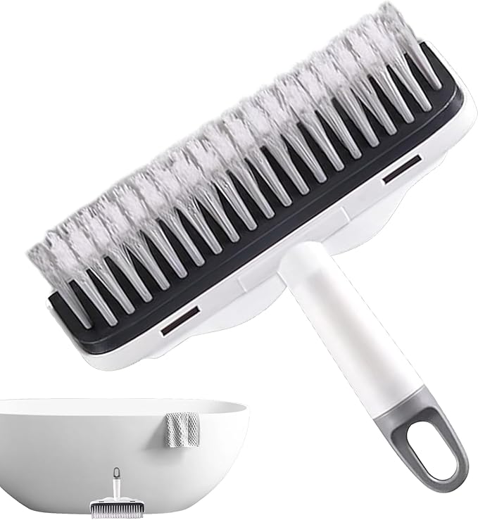 Bathroom Scrubber - Heavy-Duty Ergonomic Grip Cleaner Squeegee | Floor Scrub Brush,for Kitchen Balcony Bathtub Garage Patio Pool Wall Deck Tile Concrete