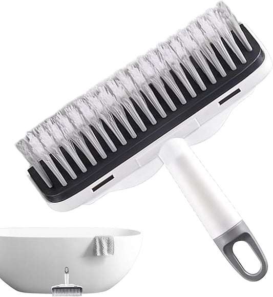 Bathroom Scrubber - Heavy-Duty Ergonomic Grip Cleaner Squeegee | Floor Scrub Brush,for Kitchen Balcony Bathtub Garage Patio Pool Wall Deck Tile Concrete