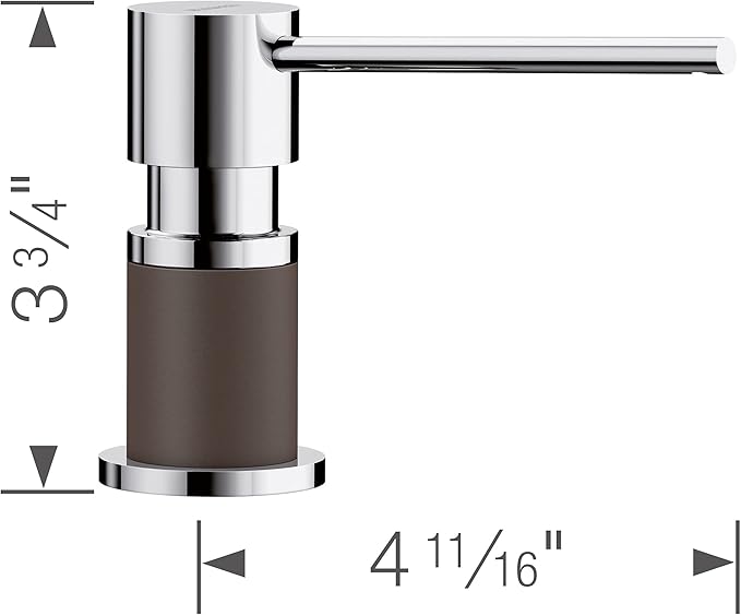 BLANCO, Café Brown 402303 LATO Kitchen Soap Dispenser, 10 oz