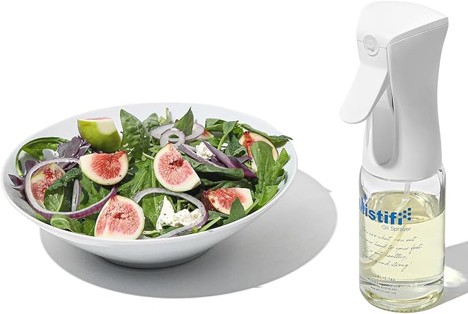 Mistifi glass Oliver Oil Sprayer for cooking, Spray bottle 6oz, Non-Aerosol Refillable Dispenser Oil Mister PS630