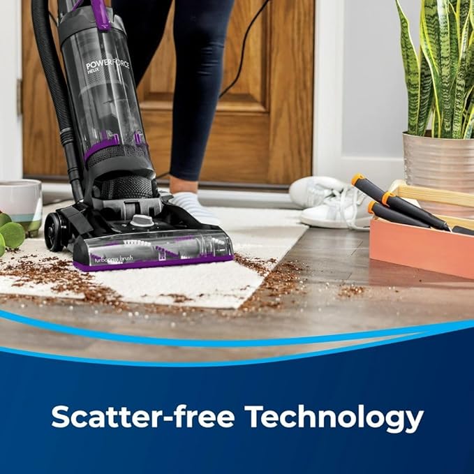 BIISSELL Lightweight Upright Vacuum with Helix System, 13‑Inch Path, Extension Wand & On‑Board Tools for Deep Carpet & Hard Floors