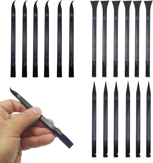 18 Pcs Plastic Multi-Purpose Scraper Tool,Dual-Ended Scraper Perfect for Cleaning in Kitchens,Bathrooms,and Cars.Remove Stickers, Labels and Dirt from Countertops,Floors,Sinks,Stoves
