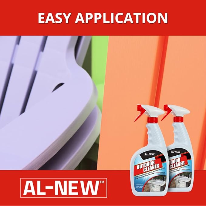 AL-NEW OUTDOOR CLEANER | Versatile Outdoor Cleaner for Deck Boxes, Plastic Outdoor Furniture, & More | Pack of 2 (32 oz.)