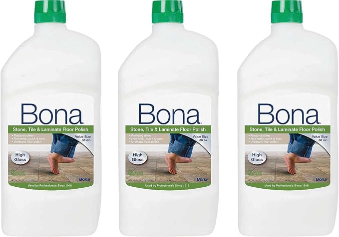 Bona Stone Tile & Laminate Floor Polish, 32 oz, 3 Pack