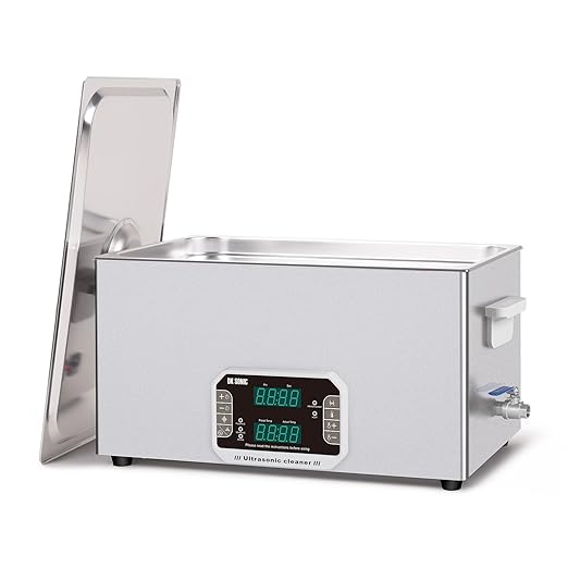 DK SONIC Professional Ultrasonic Cleaner 22L, 480W Heavy-Duty Sonic Cleaner with Timer,Heater&Touch Control, Multi-Application for Motorcycle Engines, Carburetors, Chains (Include Basket)
