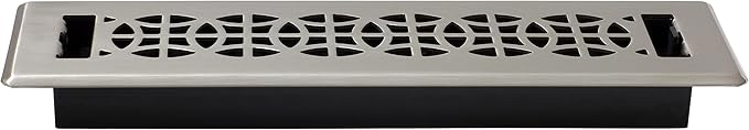 Decor Grates ECH212-NKL Eclipse Floor Register, 2x12 Inches, Brushed Nickel