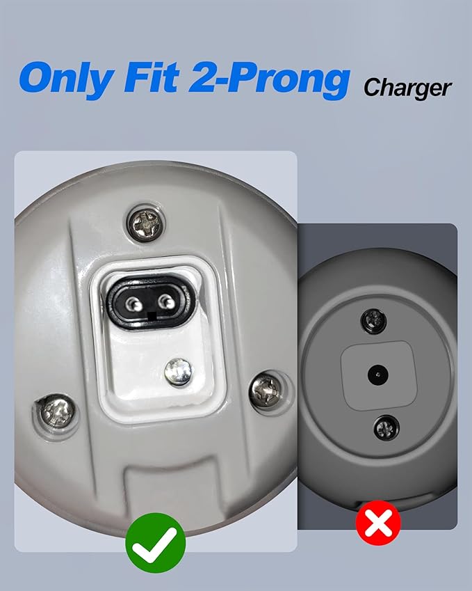9V Charger for LABIGO/Voweek/Khelfer/Homitt Electric Spin Scrubber Power Cord 5.9FT, 2 Prong