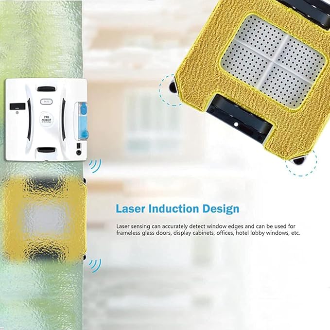 HOBOT-298 Window Cleaning Automatic Robot with Ultrasonic Water Spray, Intelligent Cleaning, AI Smart Route Plan, Replaceable Water Tank, and Control via Smartphone or Remote