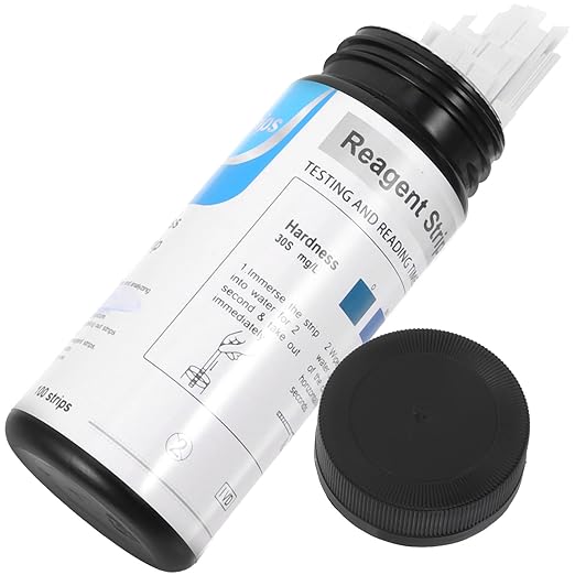 Water Hardness Test Strips 0-425ppm Swimming and Spa Water Testing Kit with Blue Color Indicator and Swimming Pool Quality Detection