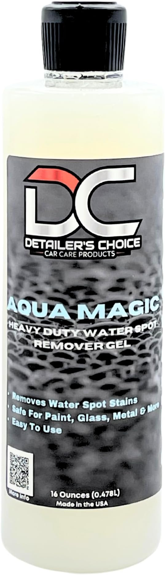 Aqua Magic - Heavy Duty Water SPot Remover Gel - Hard Water Stain Remover For Glass, Shower doors, Paint, Windows, Metal, Chrome, Car Detailing & More