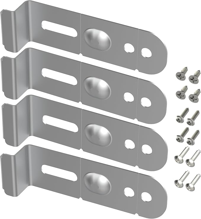 2-Pack DD94-01002A Dishwasher Assembly Install Kit, Fits for Samsung Dishwashers Mounting Bracket, Replaces AP4450818 2077601 PS4222710 EAP4222710 for Granite or Countertops, 4 Brackets & 12 Screws