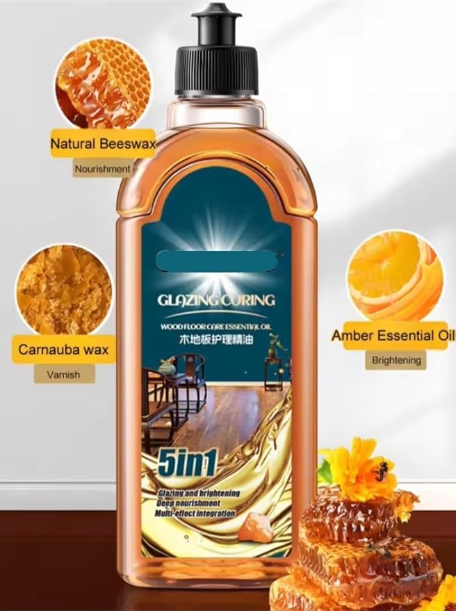Wood Floor Care Essential Oil, Waxing Polishing Brightening Maintenance Liquid, Special Cleaner(1PCS-500ml)