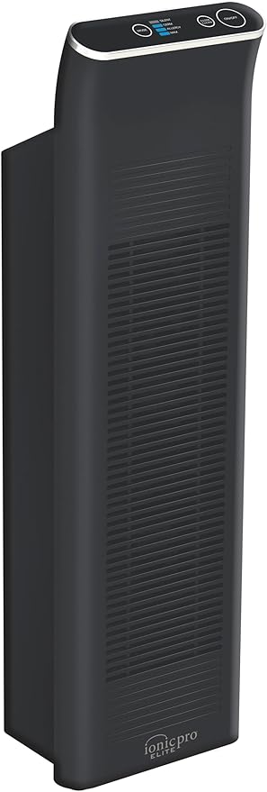 Ionic Pro Platinum (TA740) Charged Ions Air Purifier Tower - Truly Silent Operation – High Performing Unique No Filter Design - Removes Odors, Smoke, Mold, Pet Dander - 600 Sq Ft Capacity