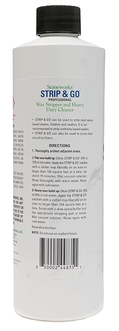 Strip & Go® (1 Pint) Sealer Stripper and Wax Remover for Stone and Tile