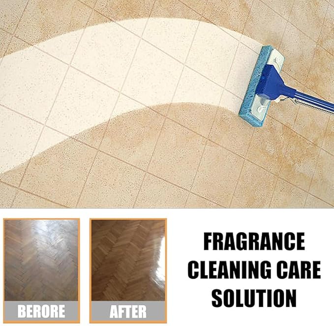 Stain & Odor Remover Floor Cleaner, 5 In 1 Floor Cleaner - Aucosh Hardwood Floor Cleaning Polish Restorer Combo, Natural Shine, Leaves Protective Layer (1)