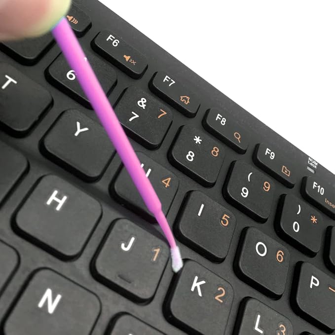 100 Pack Phone Charge Port Cleaning Tool kit,Bendable Mini Soft Round Brushes Cleaner Compatible with iPhone 11 Pro Speaker Tablet Camera Laptop Computer Smartphone, Purple