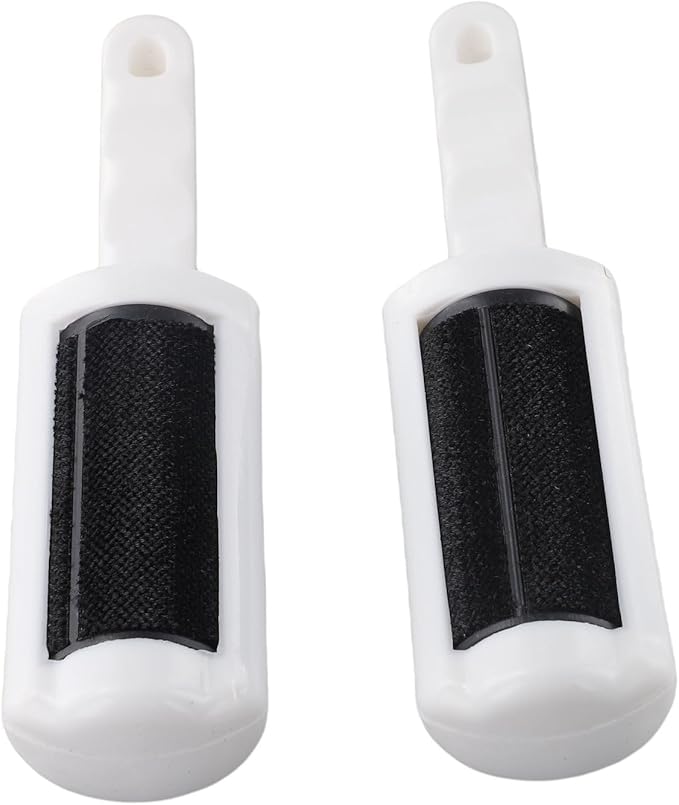 Double-Sided Rotating Lint Brush Clothes and Upholstery, Pet Hair Removal with for Compact Portable Design, Purple (2-Pack)
