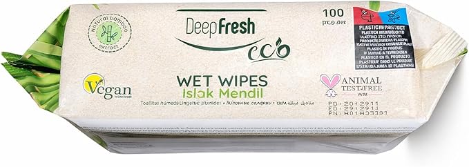 ShoppingAlaCart Multi-Purpose Cleaning Wet Wipes, 12 Pack (1,200 Total Wipes), Bamboo Fiber Surface Cleaner, Pop-Top Lid, Resealable
